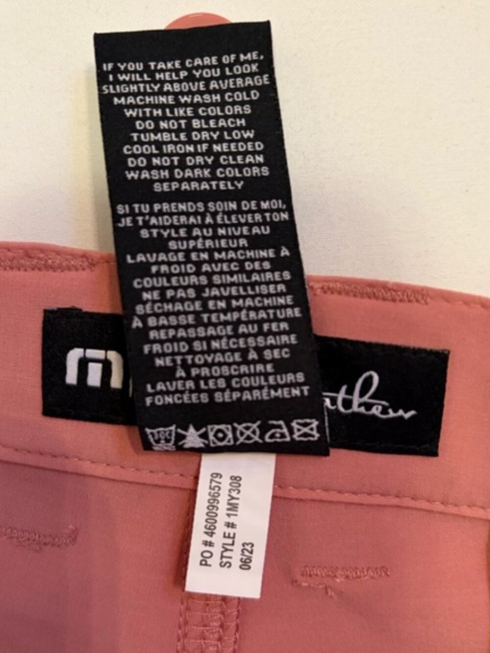 Travis Mathew Men’s Shorts Golf NWT Bermuda Golf Shorts 8” size 40 - Picture 9 of 9